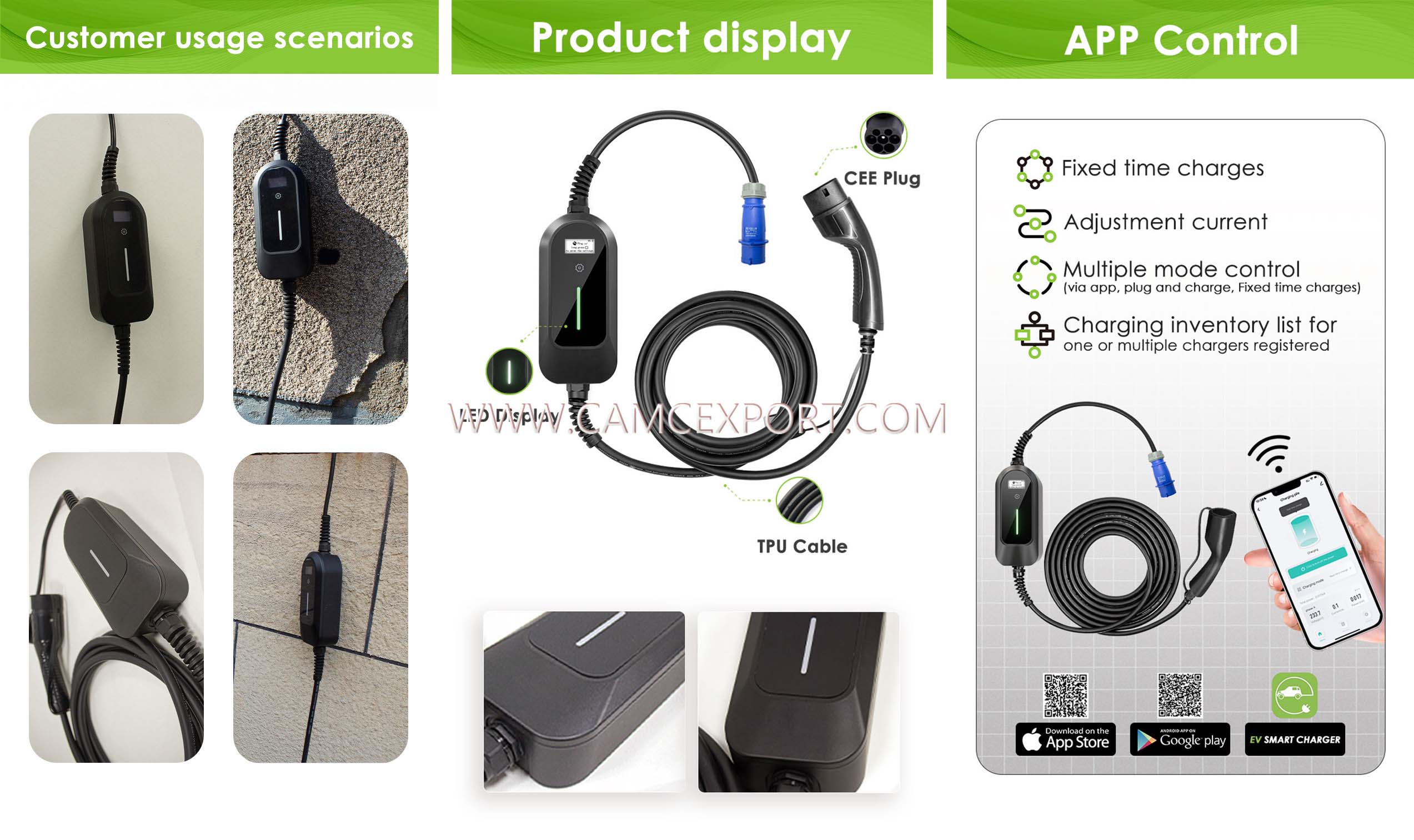 Introduction to AC 7kw portable electric vehicle charger Introduction to AC 7kw portable electric vehicle charger