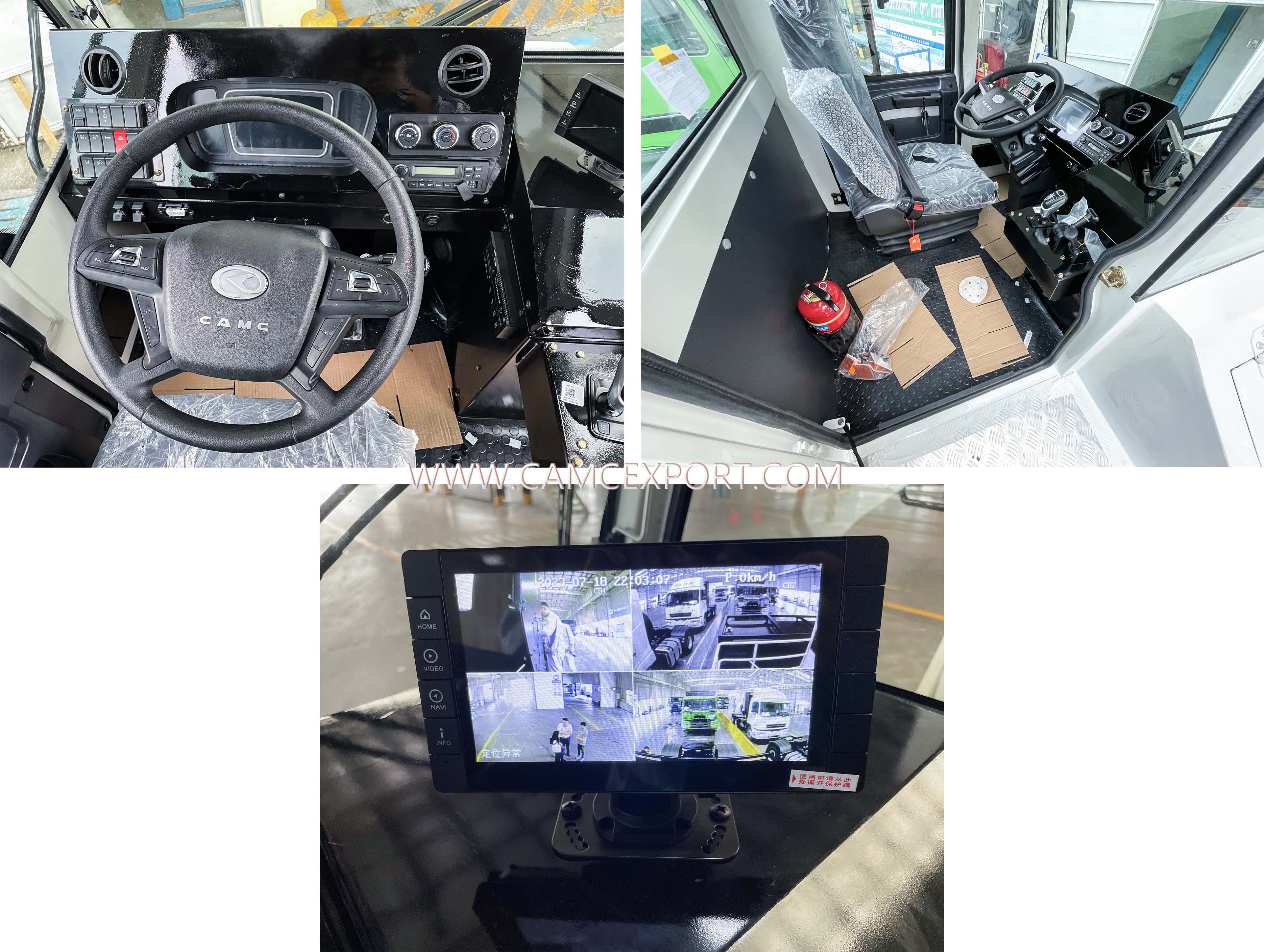 Interior of CAMC dock tractor