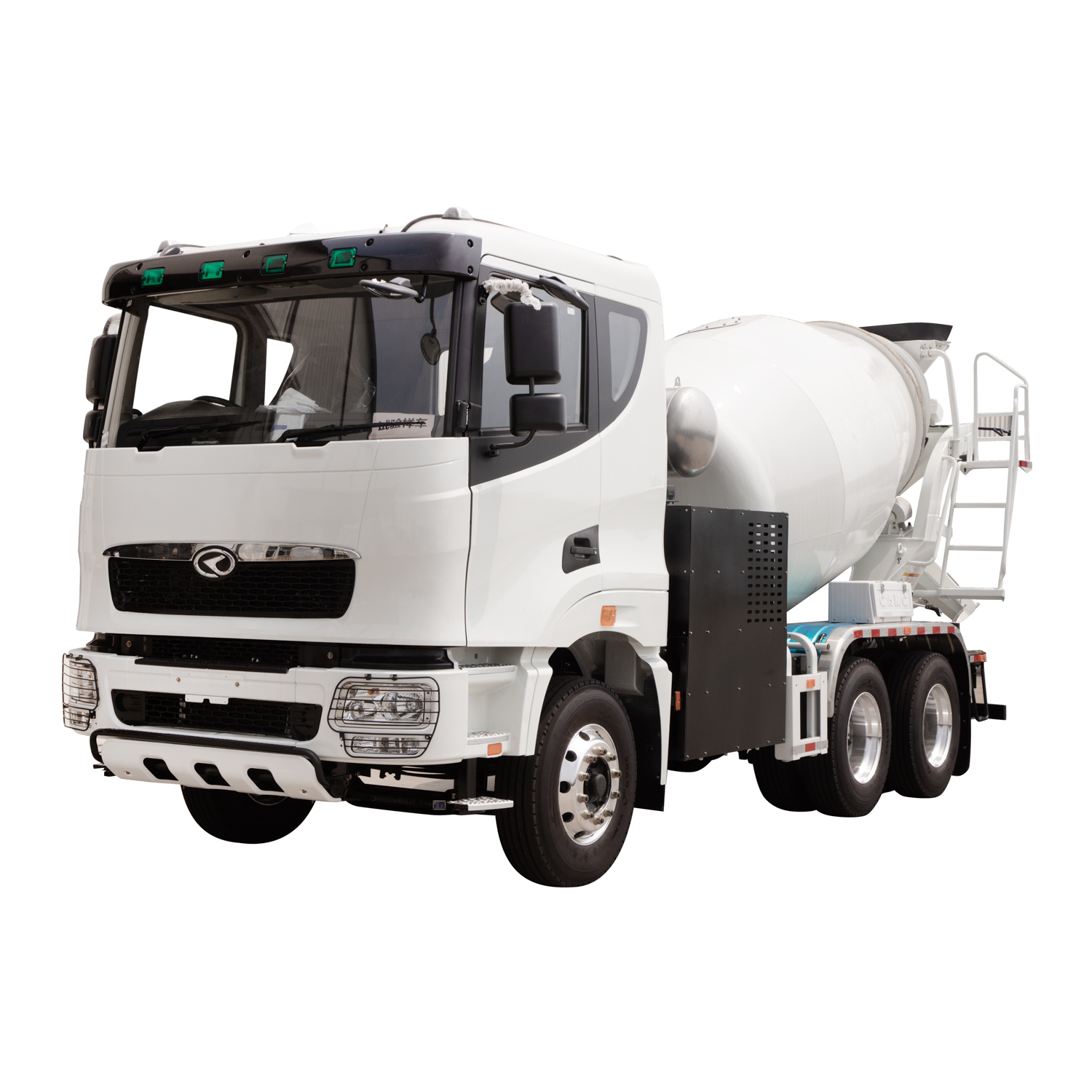 Electric Concrete Mixer Truck working at a construction site