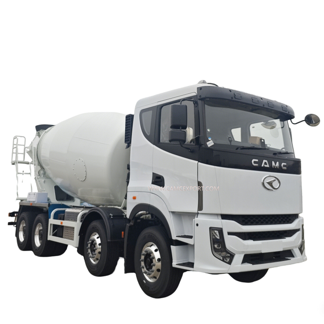 G2 White 8 × 4 Diesel Mixer Truck